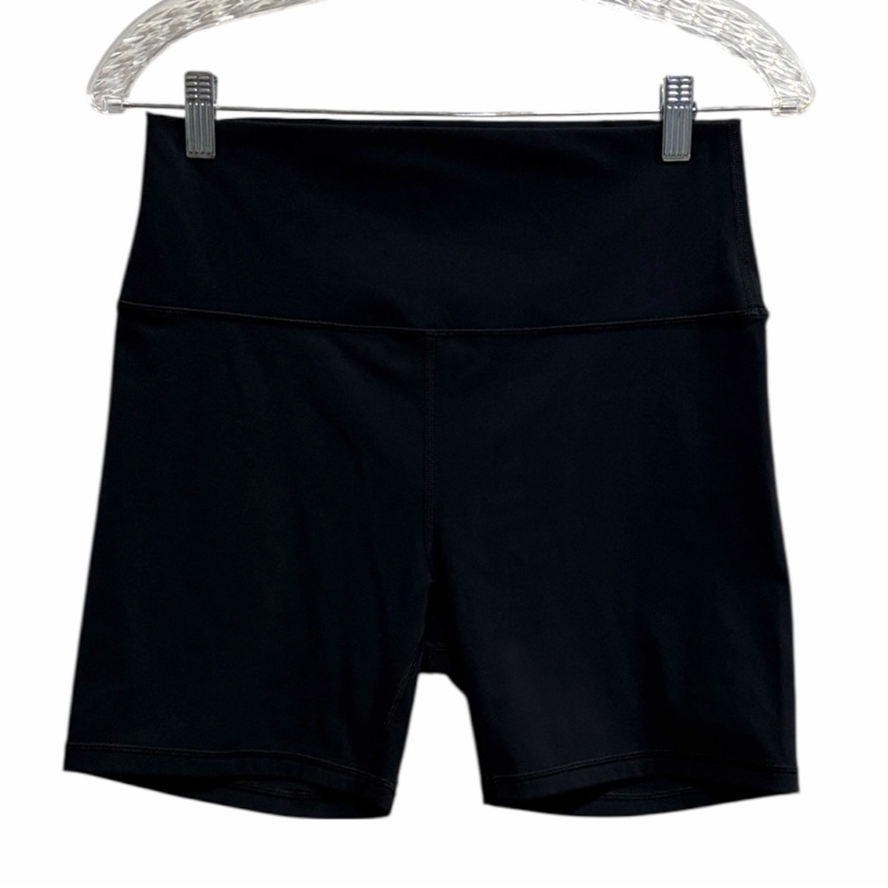HeyNuts Black High Rise Biker Shorts Yoga Athletic 6” XL 14